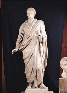 Standbeeld van Caesar Augustus (63 v.Chr.-14 n.Chr.) uit Velletri, 1e-2e eeuw n.Chr.
